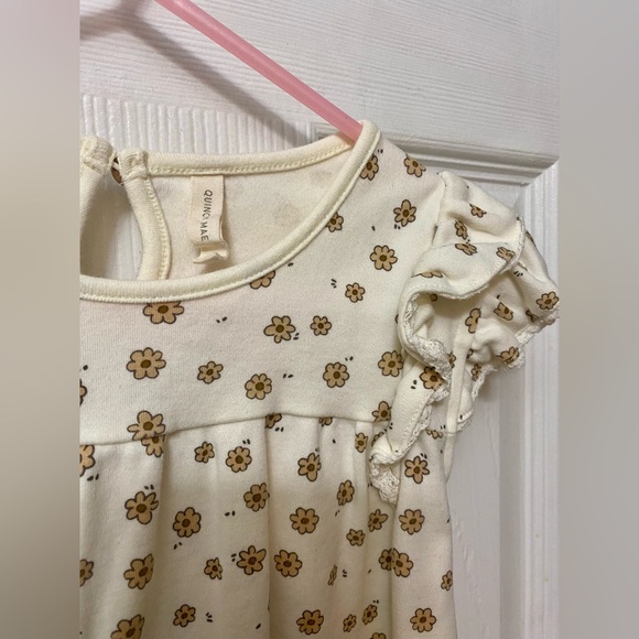 Quincy Mae Little Girls Floral Dress with Ruffle Detail, 4-5 years - Picture 2 of 3